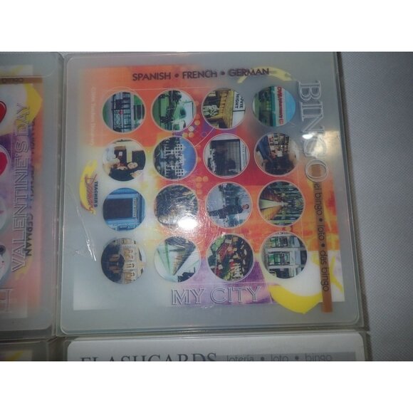 Lot Teacher's Discovery Bingo Cards Spanish French German & Flash Cards! - Picture 3 of 5